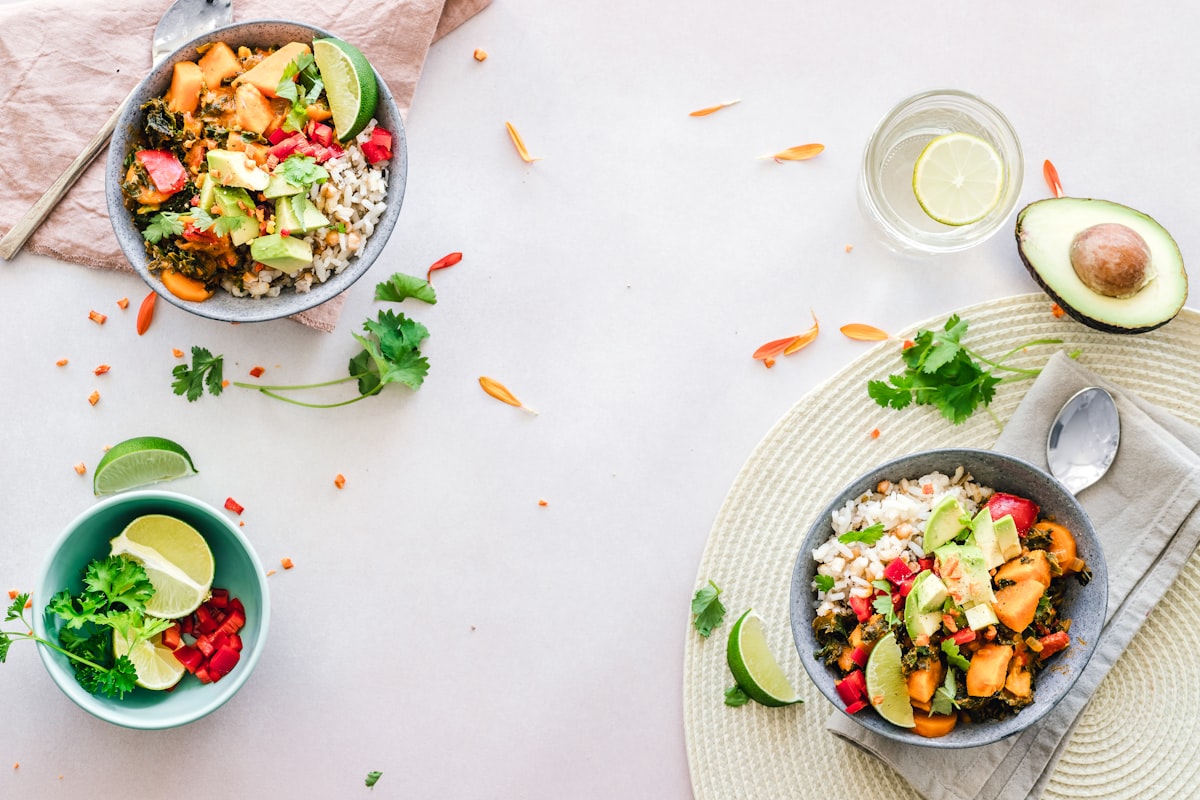 Gluten-free healthy meal preparation